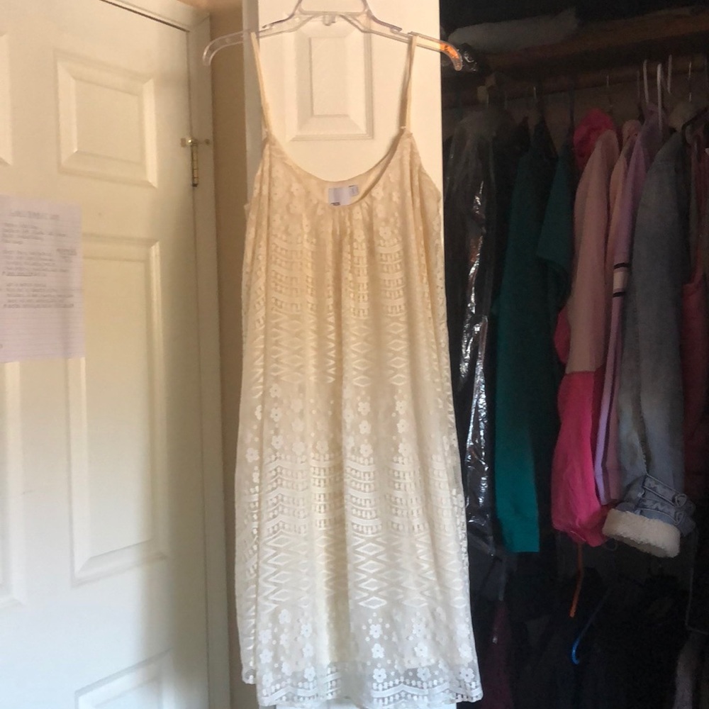 ASOS cream lace dress